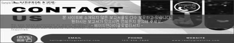 조사 보고서 이미지