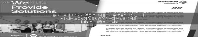 조사 보고서 이미지