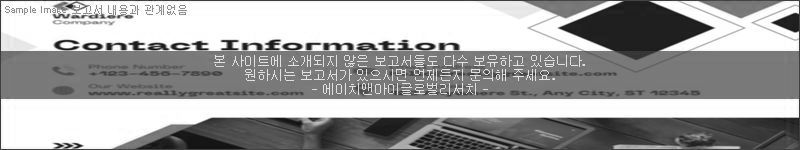 조사 보고서 이미지