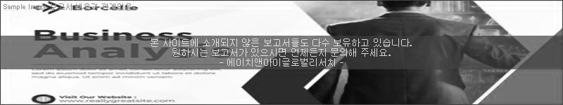 조사 보고서 이미지