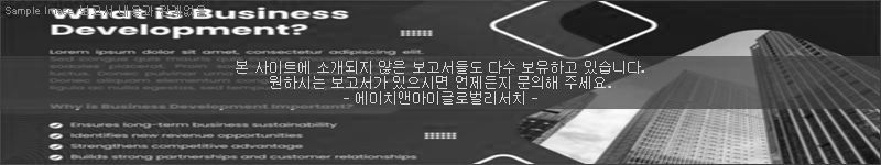 조사 보고서 이미지