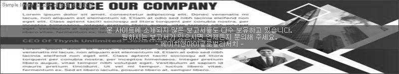 조사 보고서 이미지